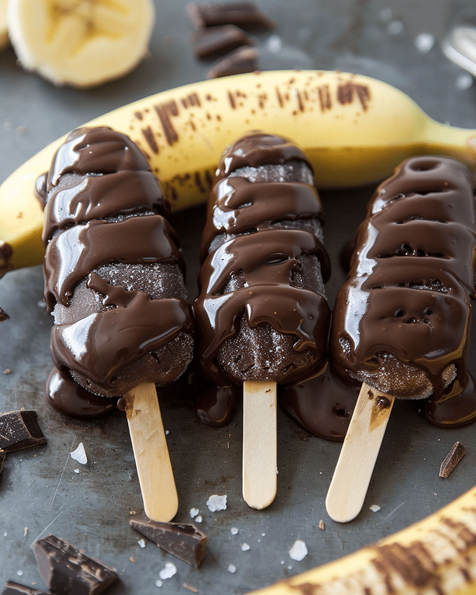 Frozen Chocolate Covered Bananas
