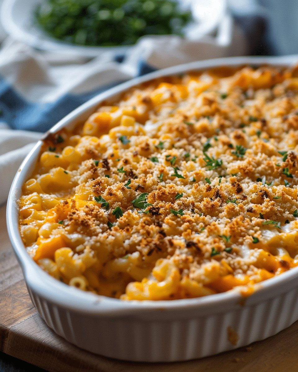 Baked Butternut Squash Mac and Cheese