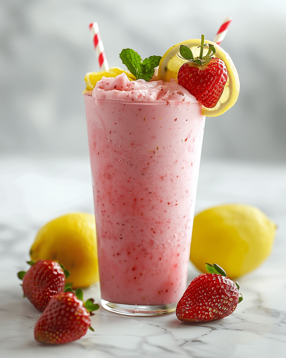 Strawberry Frosted Lemonade