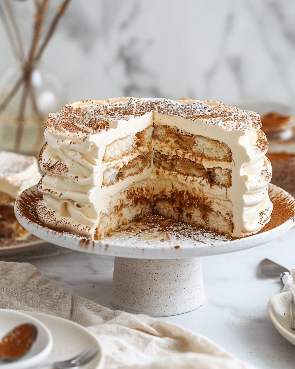 Tiramisu Layer Cake