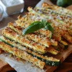 Crispy Baked Zucchini Fries with Parmesan