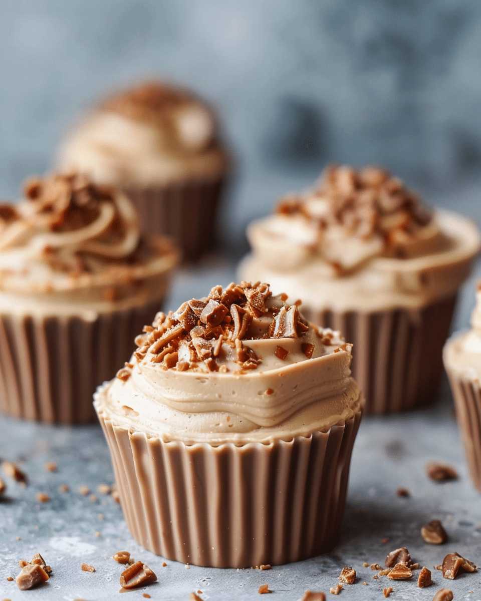 No Bake Peanut Butter Mousse Cups
