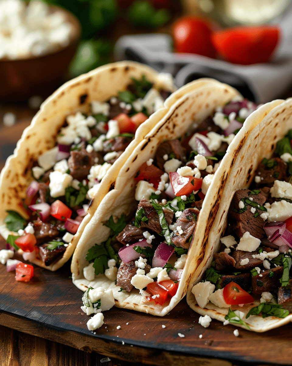 Greek Grilled Lamb Tacos