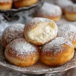 Italian Bomboloni With Cream Filling