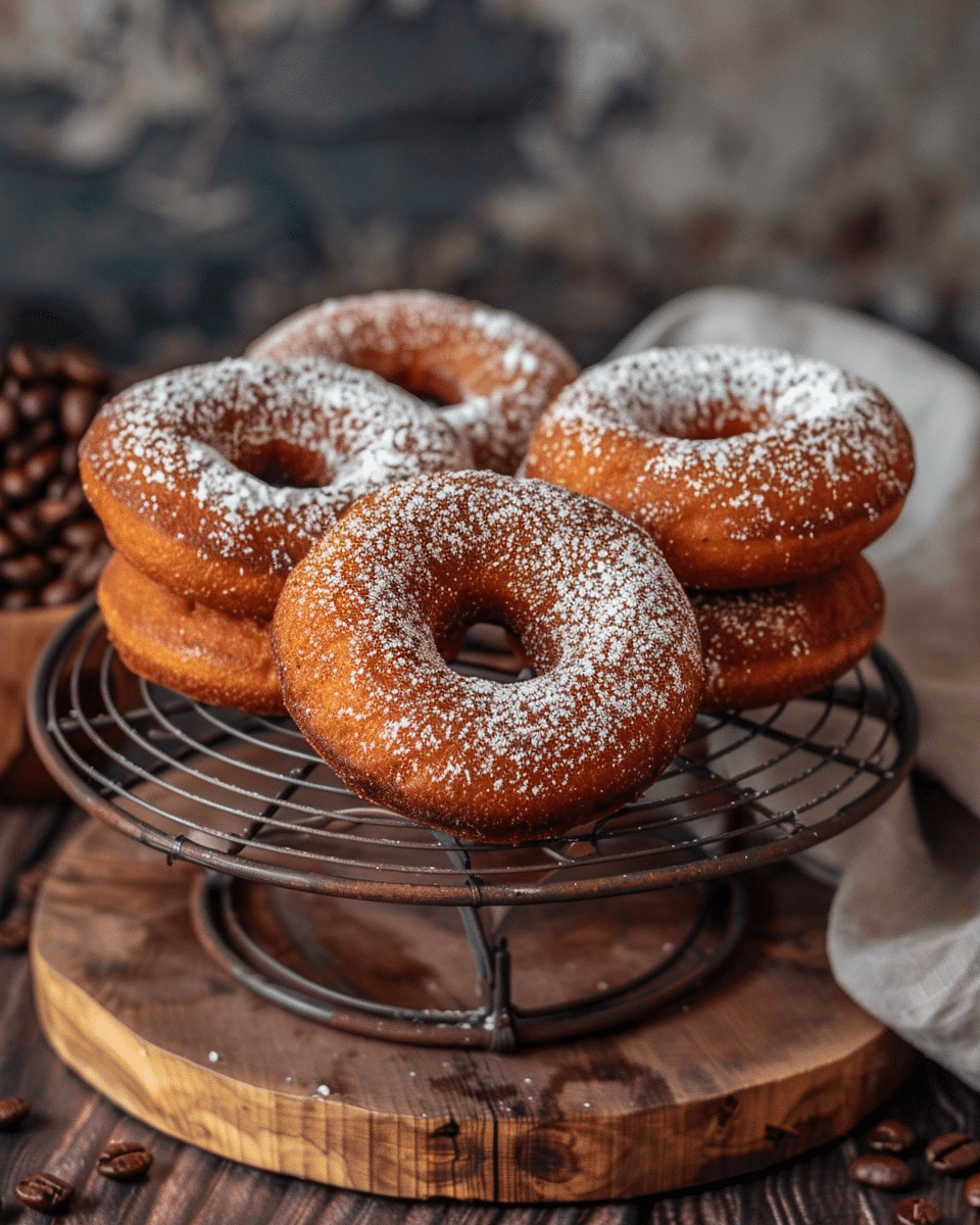 Air-Fried Espresso Cream Donuts