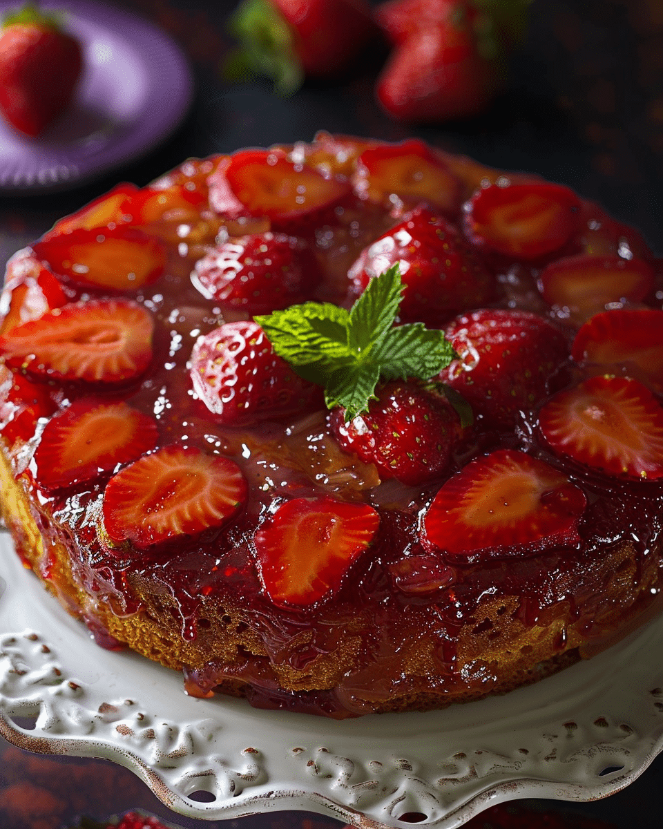 Strawberry Upside Down Cake