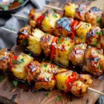 Easy Hawaiian Teriyaki Chicken Kabobs Recipe (video)