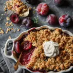 Healthy Plum Crisp