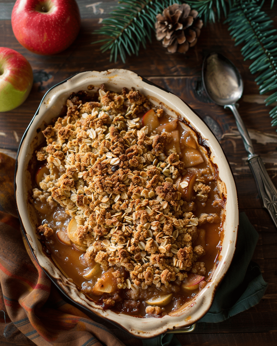 Single Serve Healthy Apple Crisp