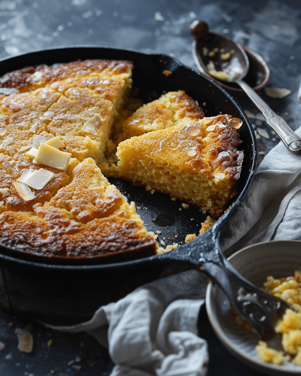 Ridiculously-Good Skillet Honey Butter Cornbread