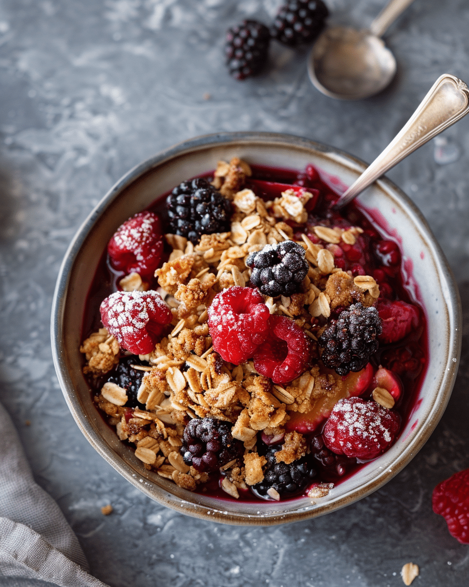 Healthy Berry Crisp