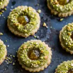 Pistachio Thumbprint Cookies (No-Bake, Vegan, Gluten-Free)