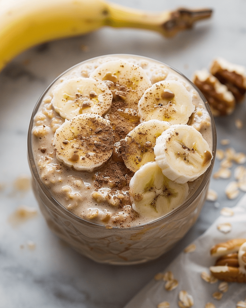 Peanut Butter Banana Overnight Oats