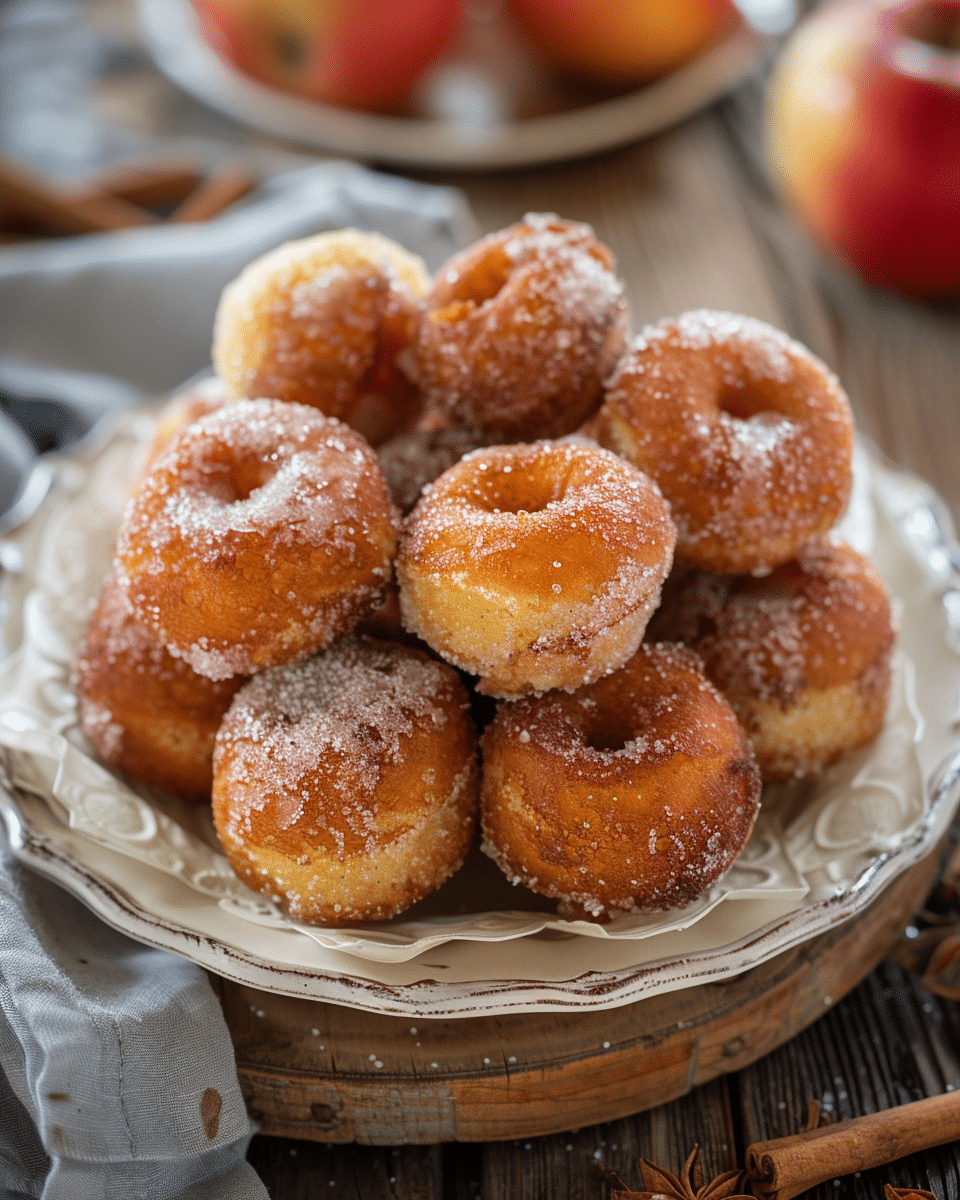 Caramel Apple Cider Donut Holes