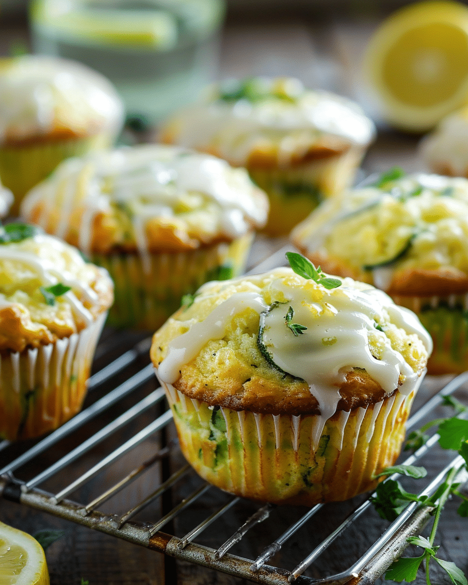 Lemon Zucchini Muffins