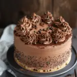 Triple Layer Nutella Mousse Cake
