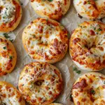 Easy Mini Pizza Bagels with Mozzarella