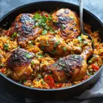 One Pot Spanish Chicken and Rice