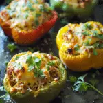 Ground Turkey Stuffed Peppers