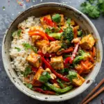 Tofu Stir-Fry with Peanut Sauce