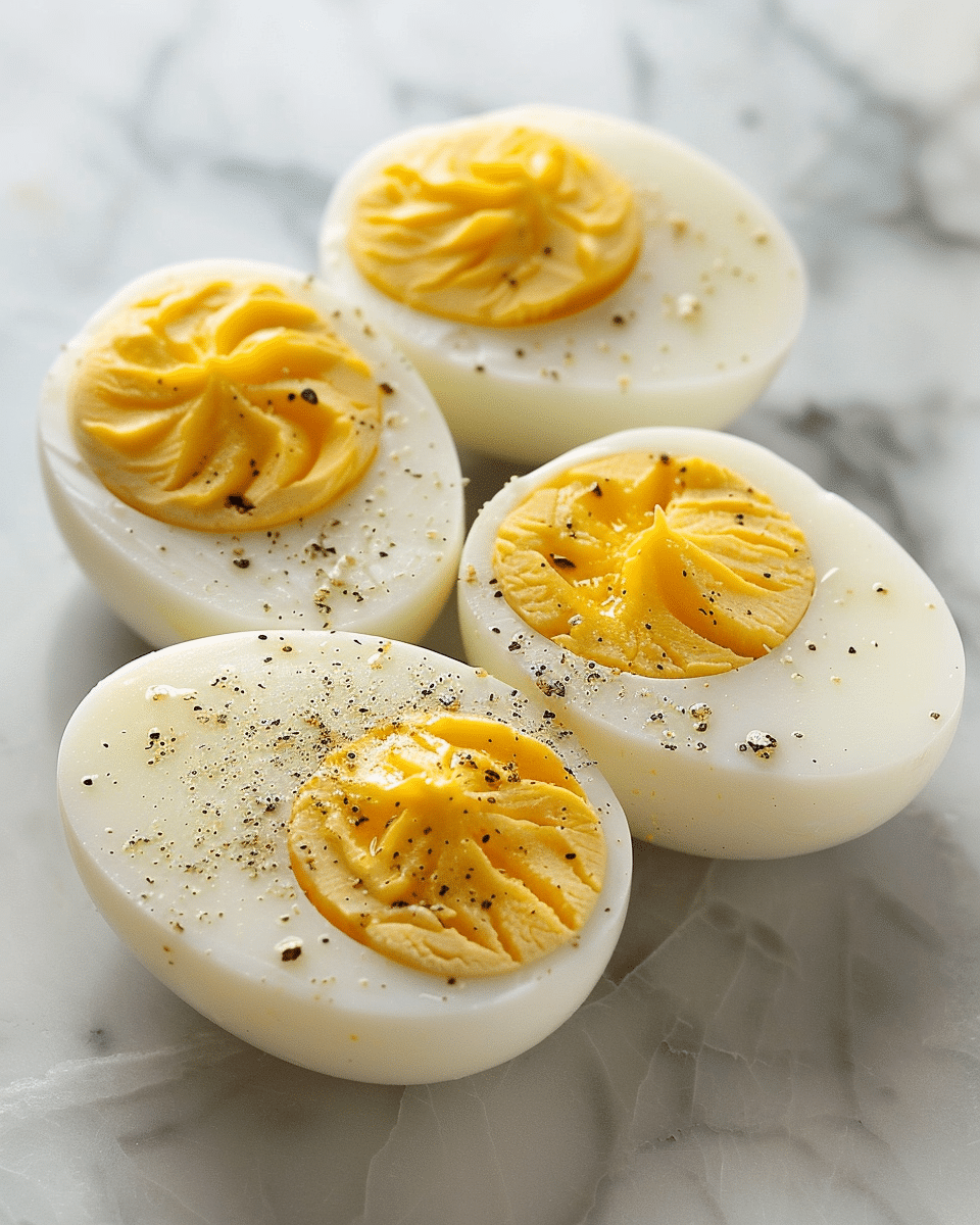 Easy Peel Hard Boiled Eggs (Perfect Yolks!)
