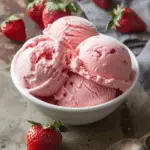 No-Churn Strawberry Ice Cream