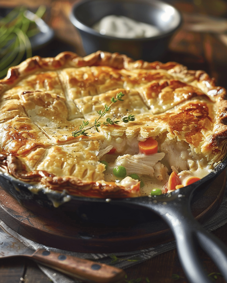 Skillet Chicken Pot Pie Recipe