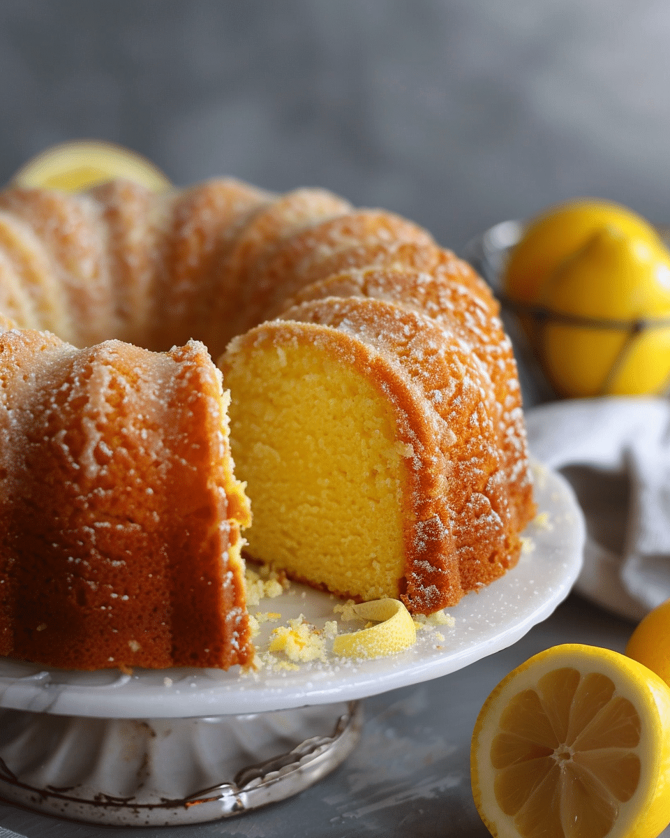 Easy Lemon Cream Cheese Pound Cake