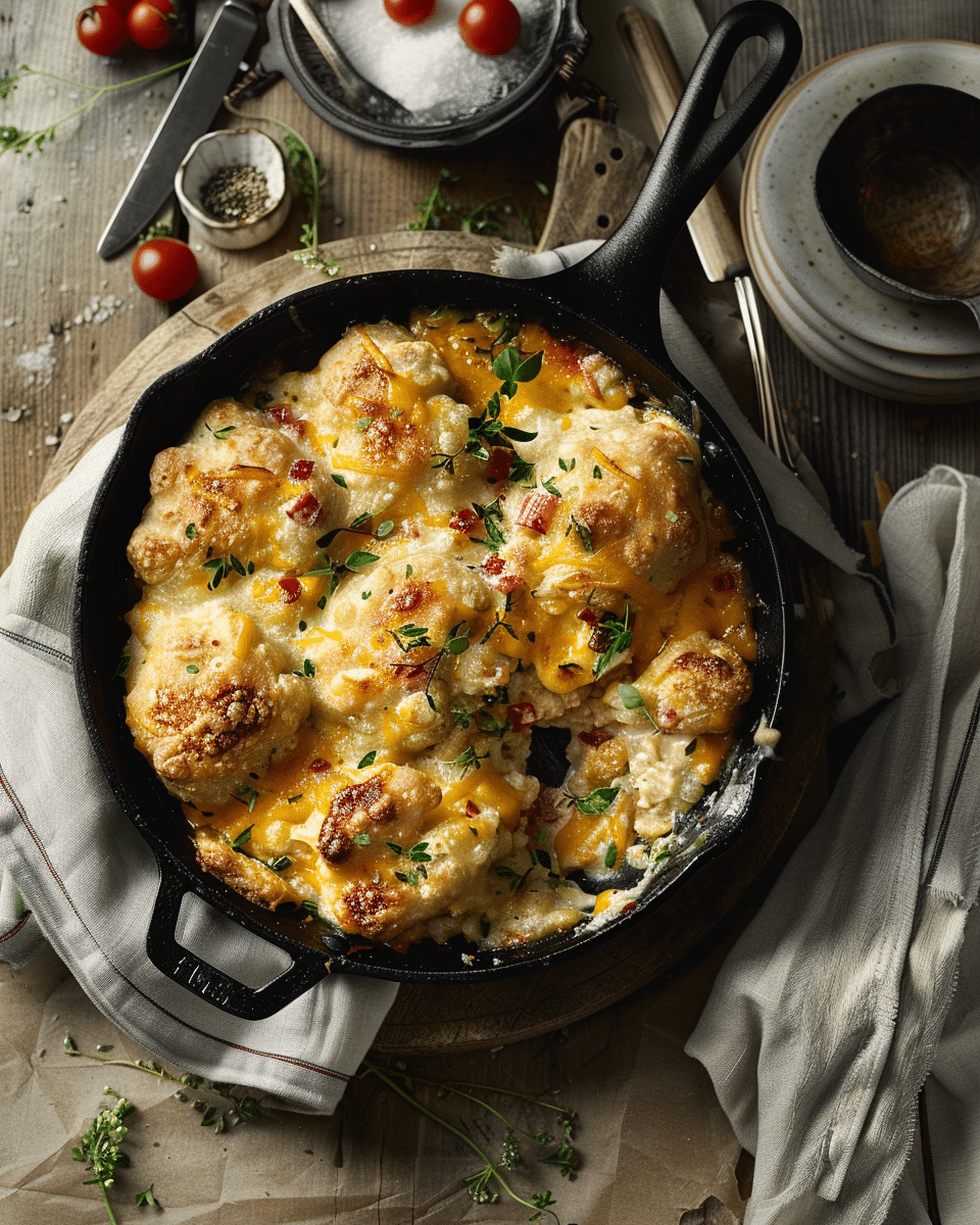 Lazy Skillet Dumplings