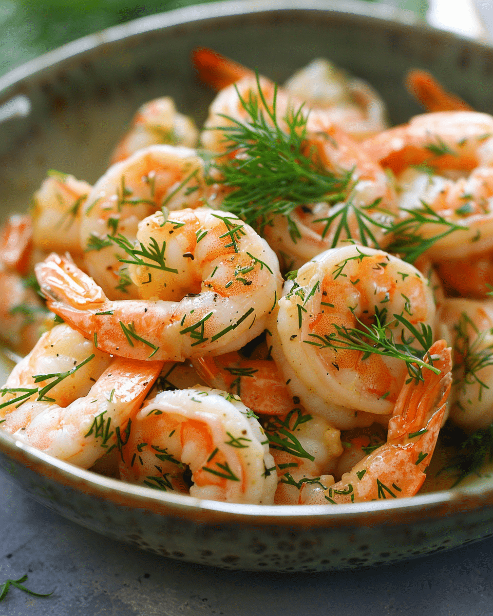 Buttery Shrimp with Dill (Garides Me Ánitho)