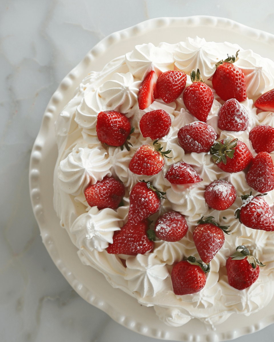 Strawberry Pavlova