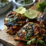 Grilled Chimichurri Chicken Thighs
