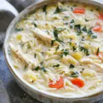 Creamy Lemon Chicken Orzo Soup