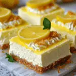 No-Bake Plant-Based Lemon Cheesecake Squares