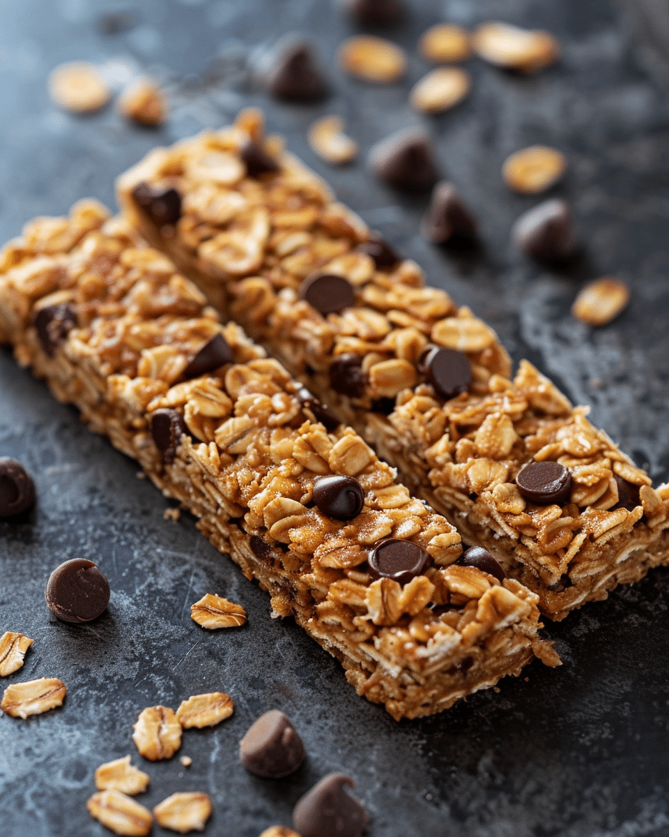 Chewy Chocolate Chip Granola Bars