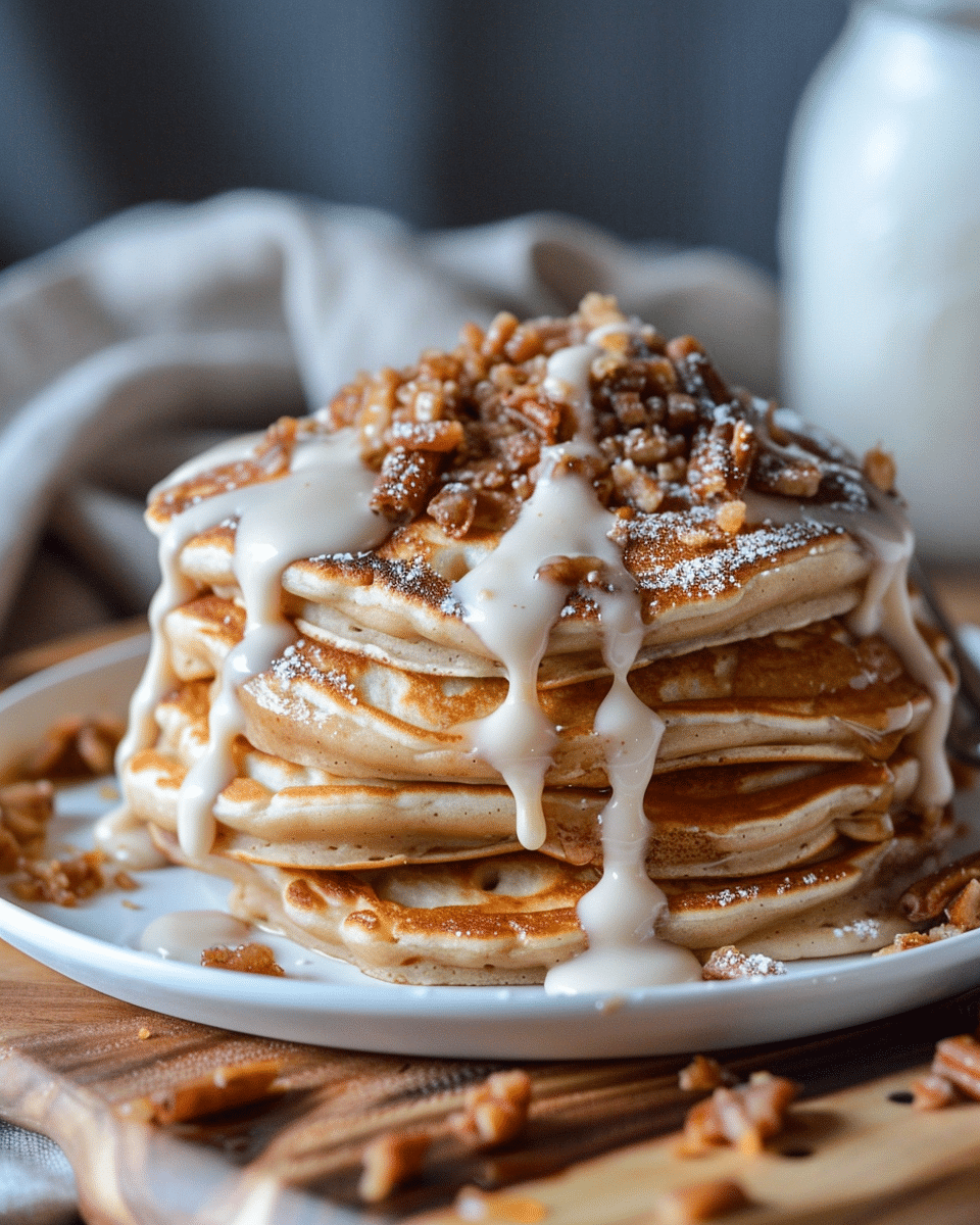 Cinnamon Roll Pancakes Recipe