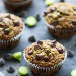 Zucchini Muffins with Chocolate Chips