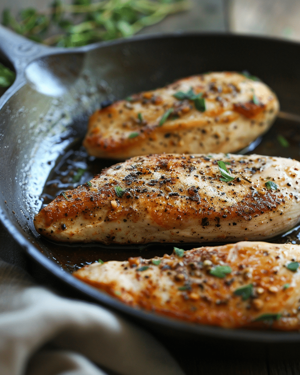 Pan Seared Chicken Breast (So Juicy)