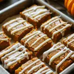 Pumpkin Butter Blondies with Maple Glaze