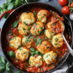 Ricotta Gnudi al Sugo (Ricotta Dumplings with Fresh Tomato Sauce)