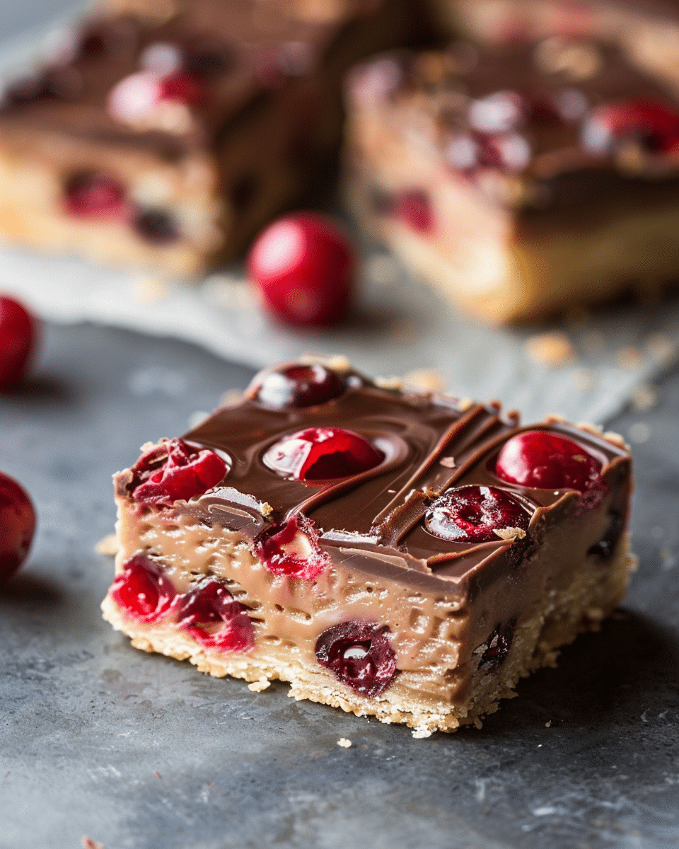 Chocolate Covered Cherry Bars