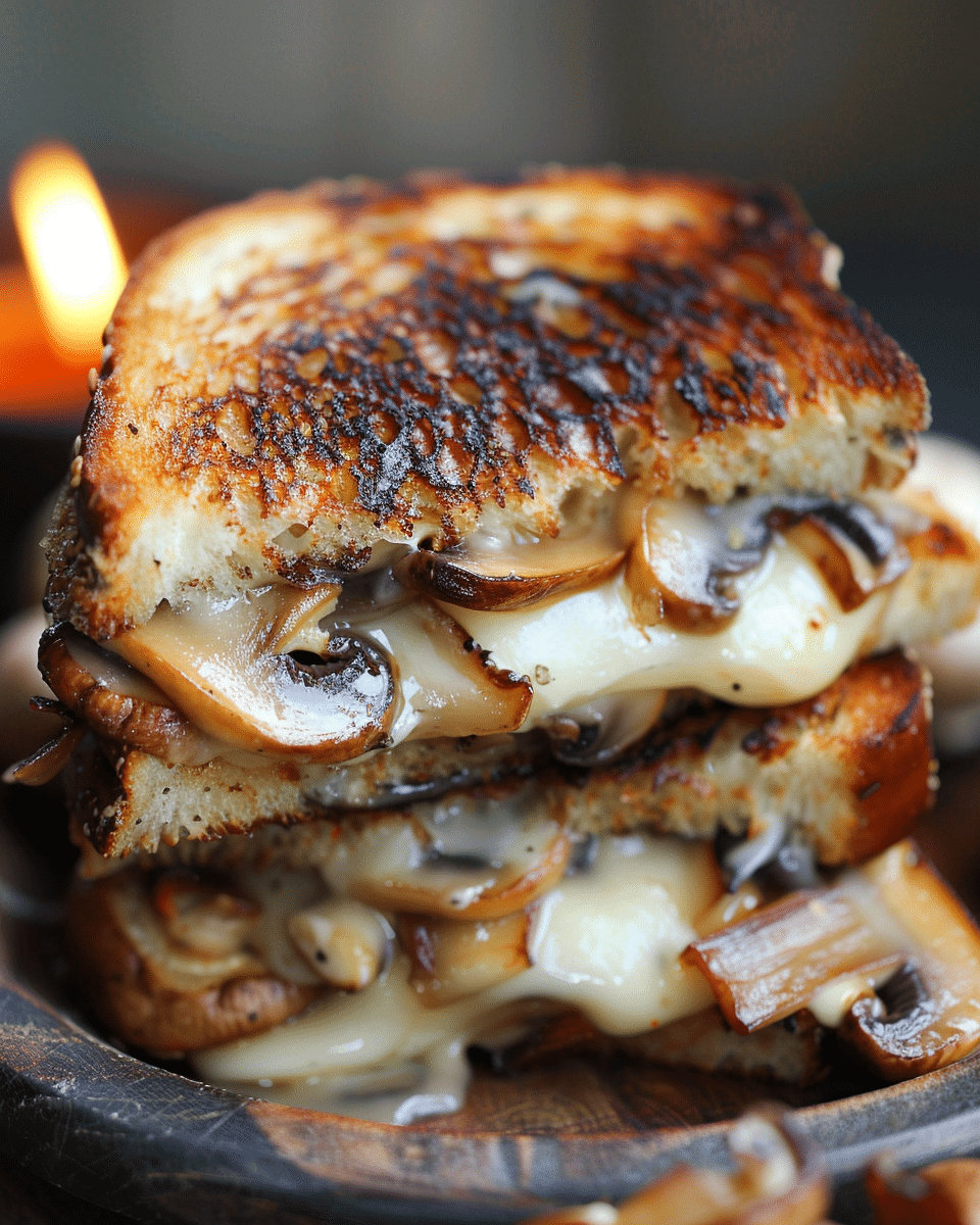 Grilled Cheese and Mushroom Sandwich