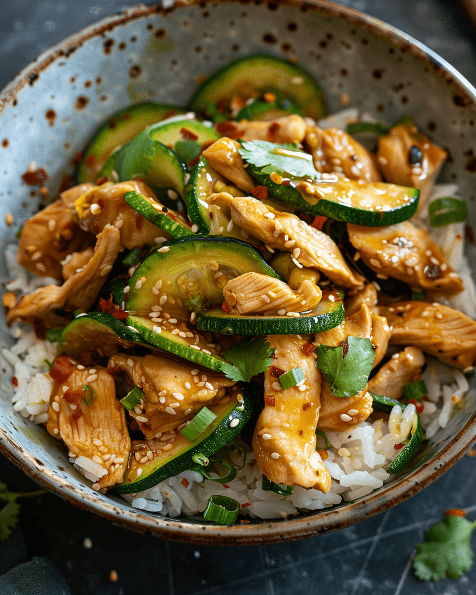 Chicken Zucchini Stir Fry