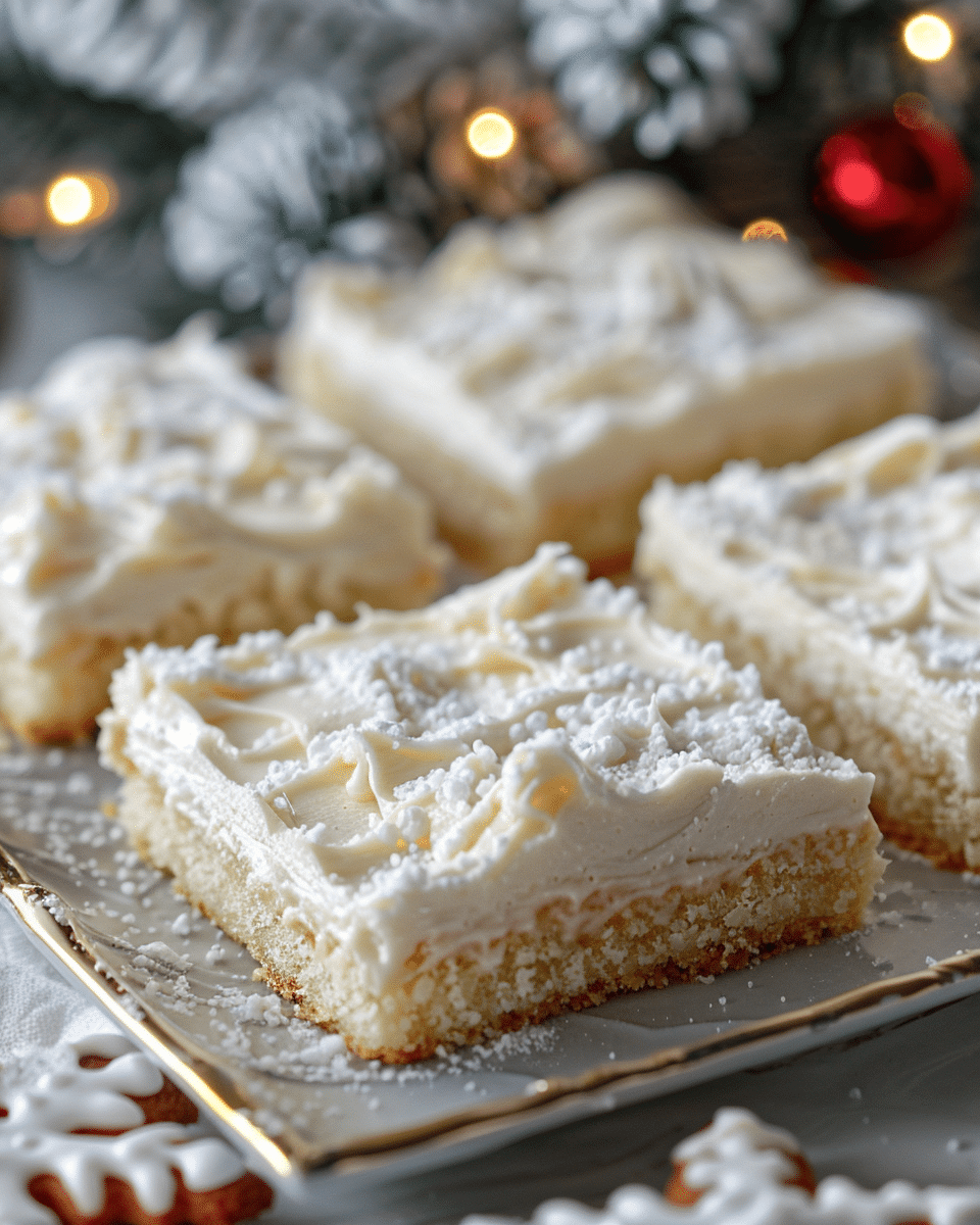 Christmas Frosted Sugar Cookie Bars