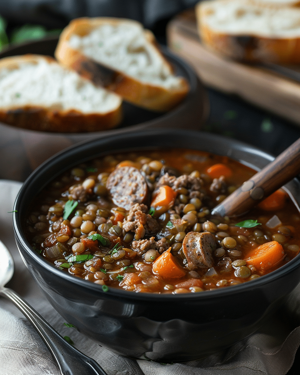Sausage and Lentil Soup
