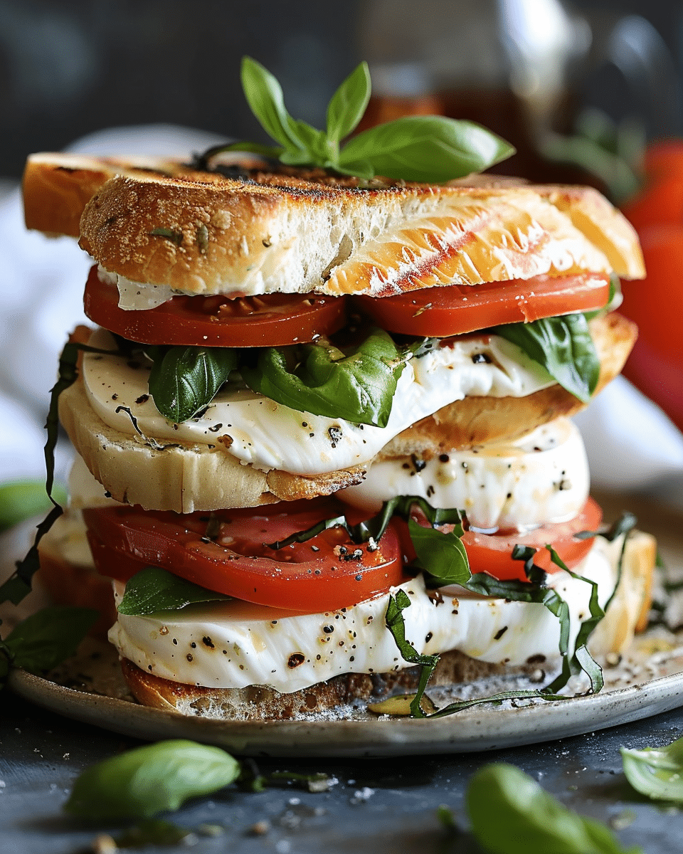 Simple Caprese Sandwich