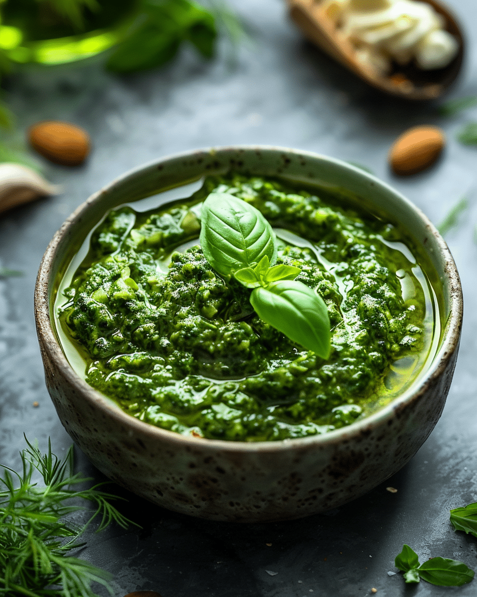 Greek Yogurt Pesto Sauce