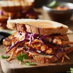 BBQ Tofu Sandwiches with Slaw