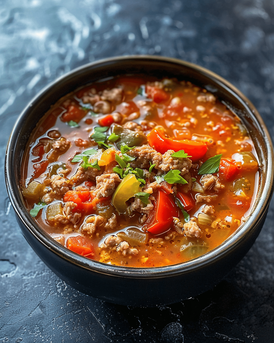 Instant Pot Stuffed Bell Pepper Soup