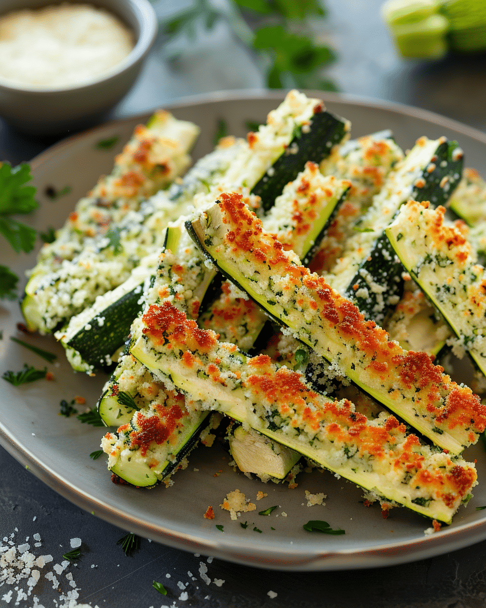 Keto Parmesan Zucchini Sticks